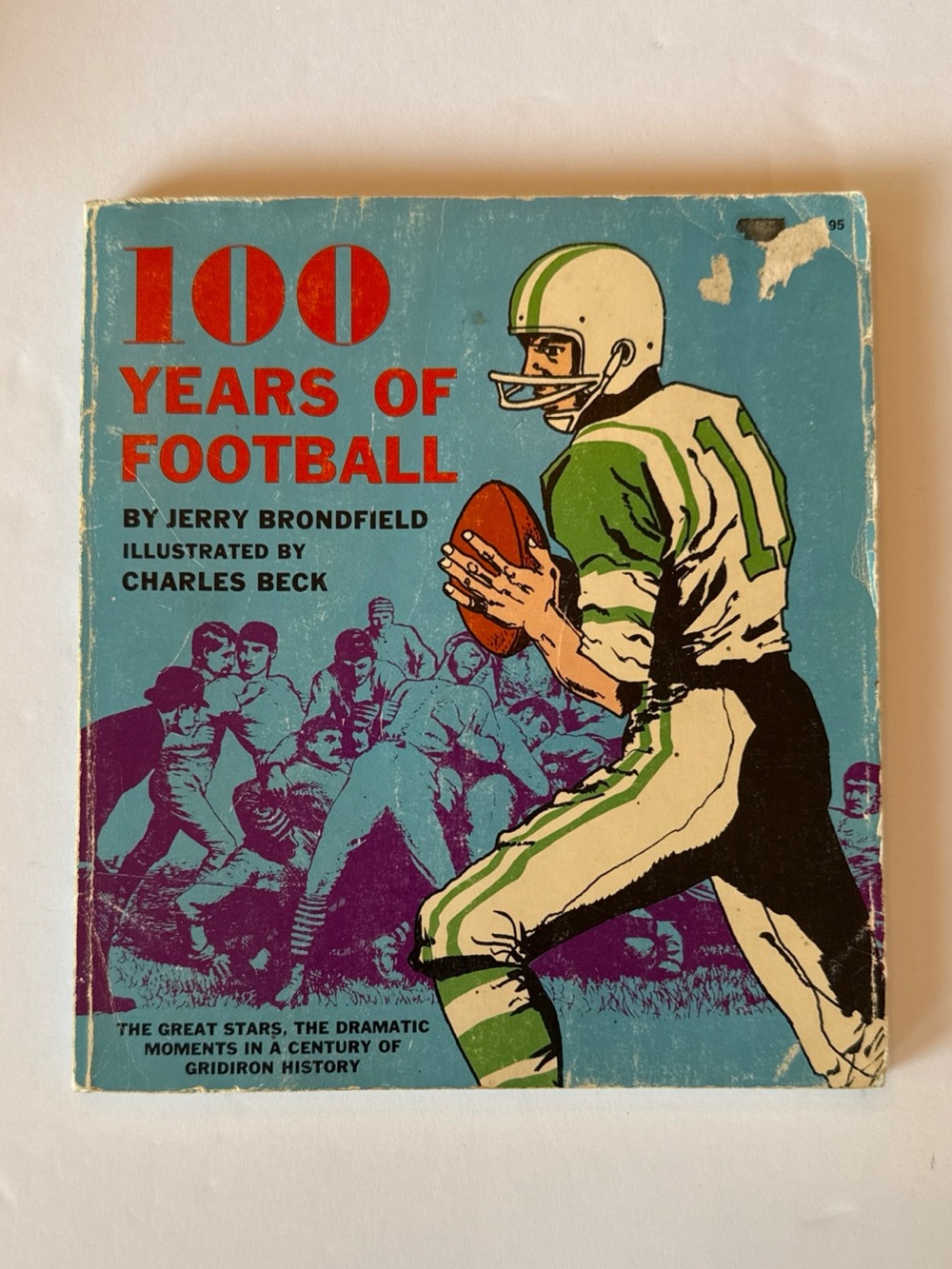 100 Years of Football paperback VTG